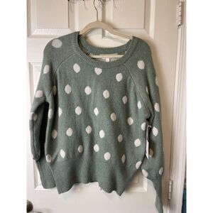Lauren Conrad Polka Dot Knit Sweater – Size L (NWT)